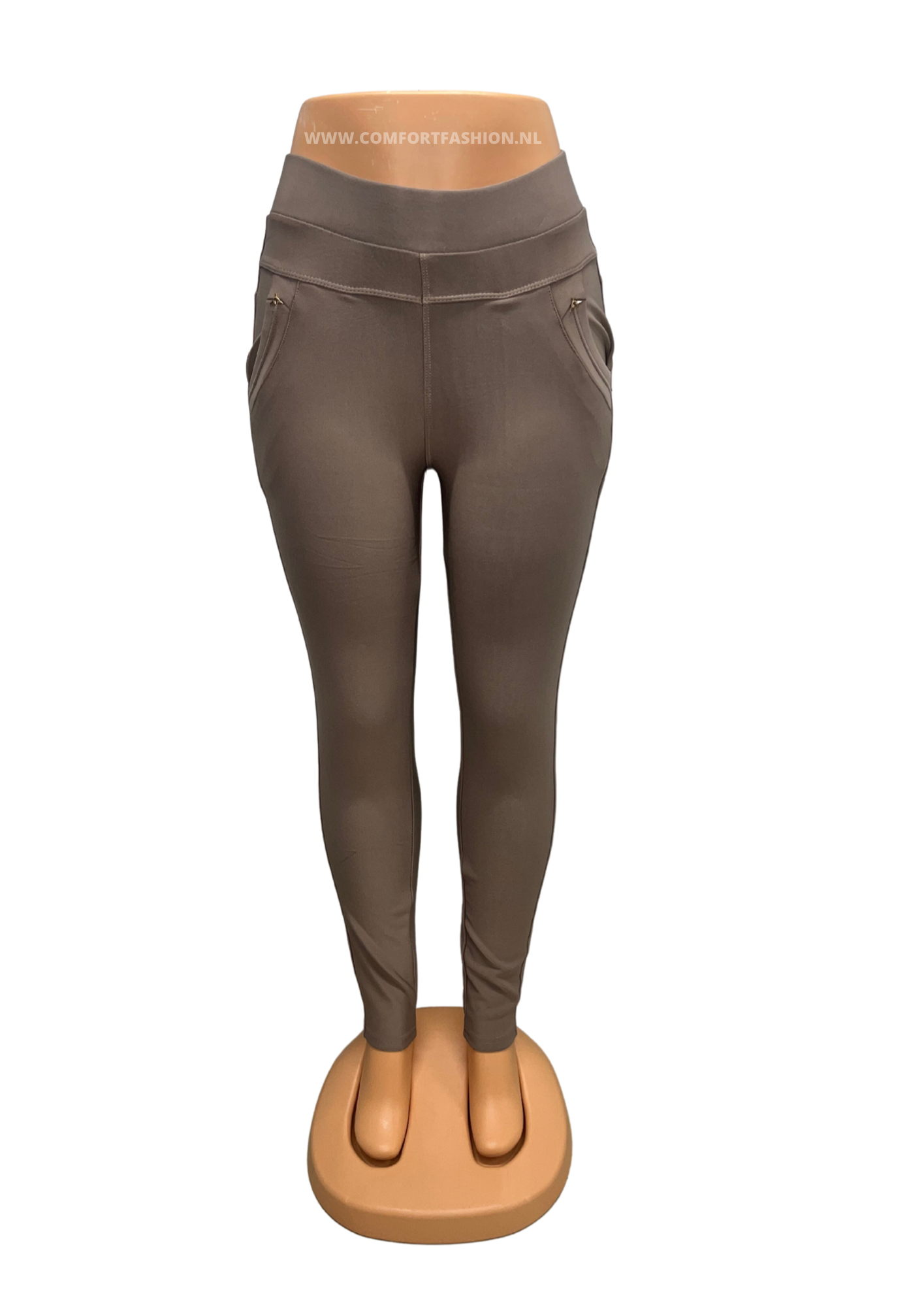 -PANTALÓN CONFORT TAUPE