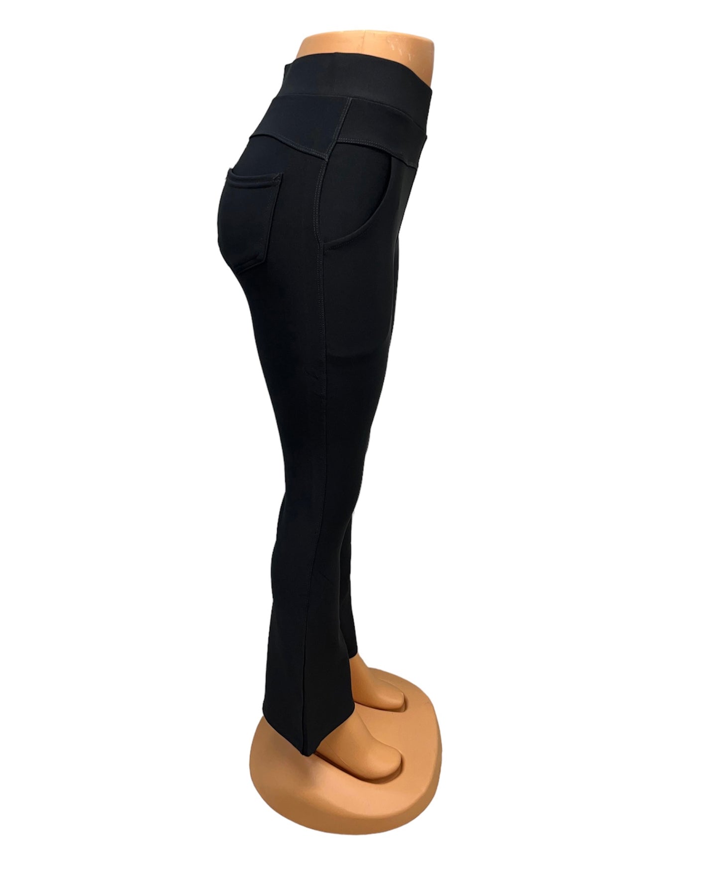-COMFORT PANTS DARK GREY FLARED