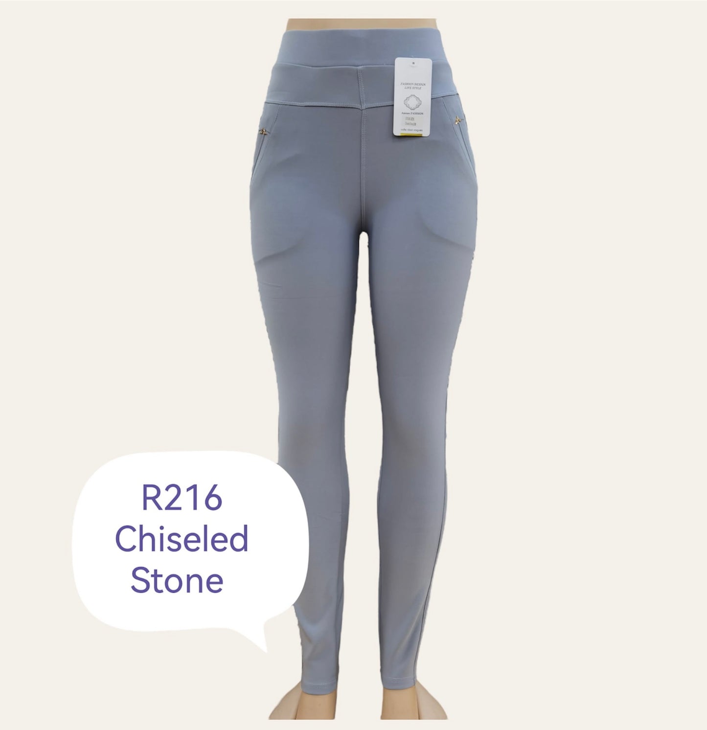 -PANTALÓN CONFORT GRIS PIEDRA