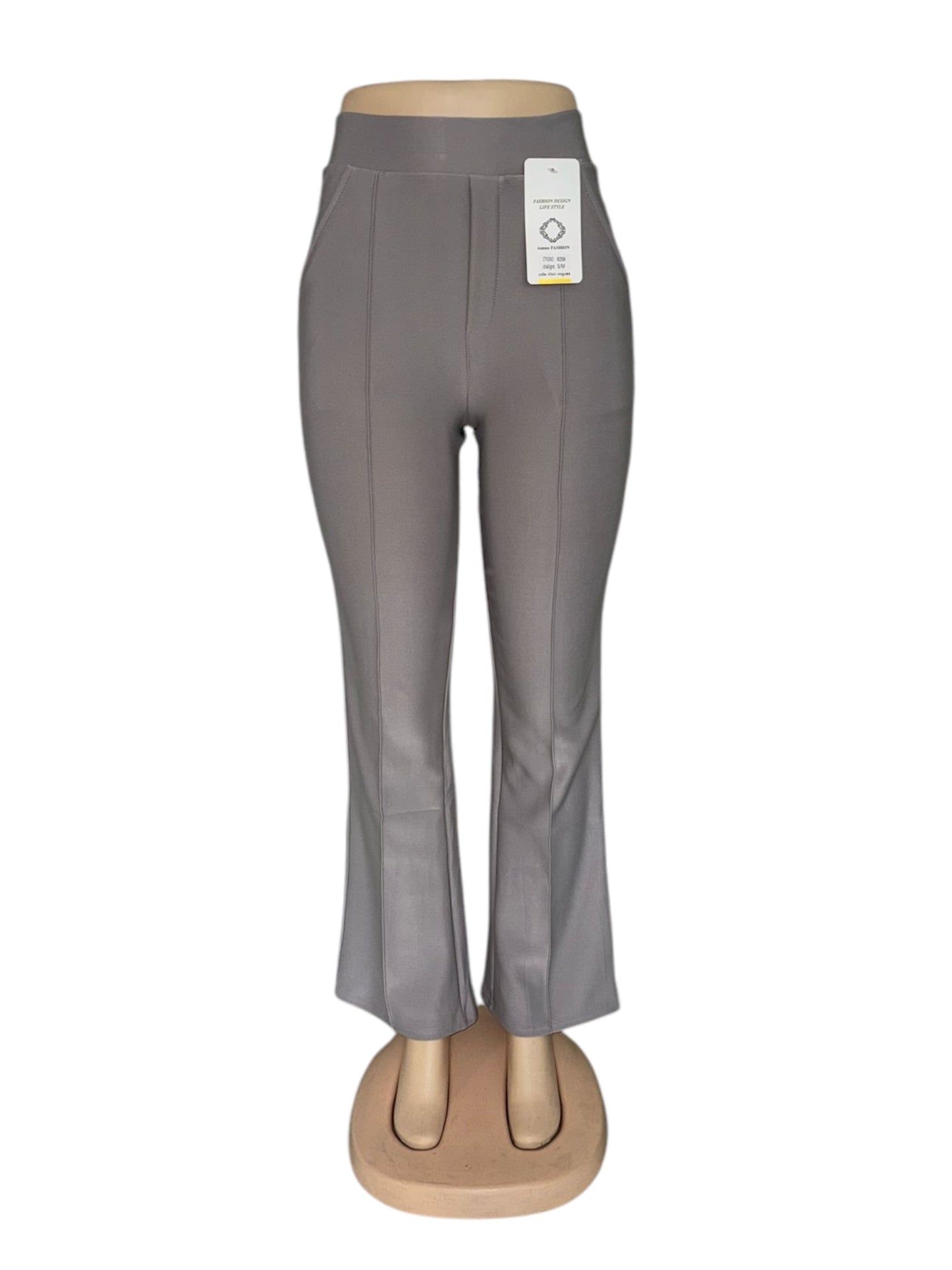 -COMFORTBROEK FLARED TALL LICHTGRIJS