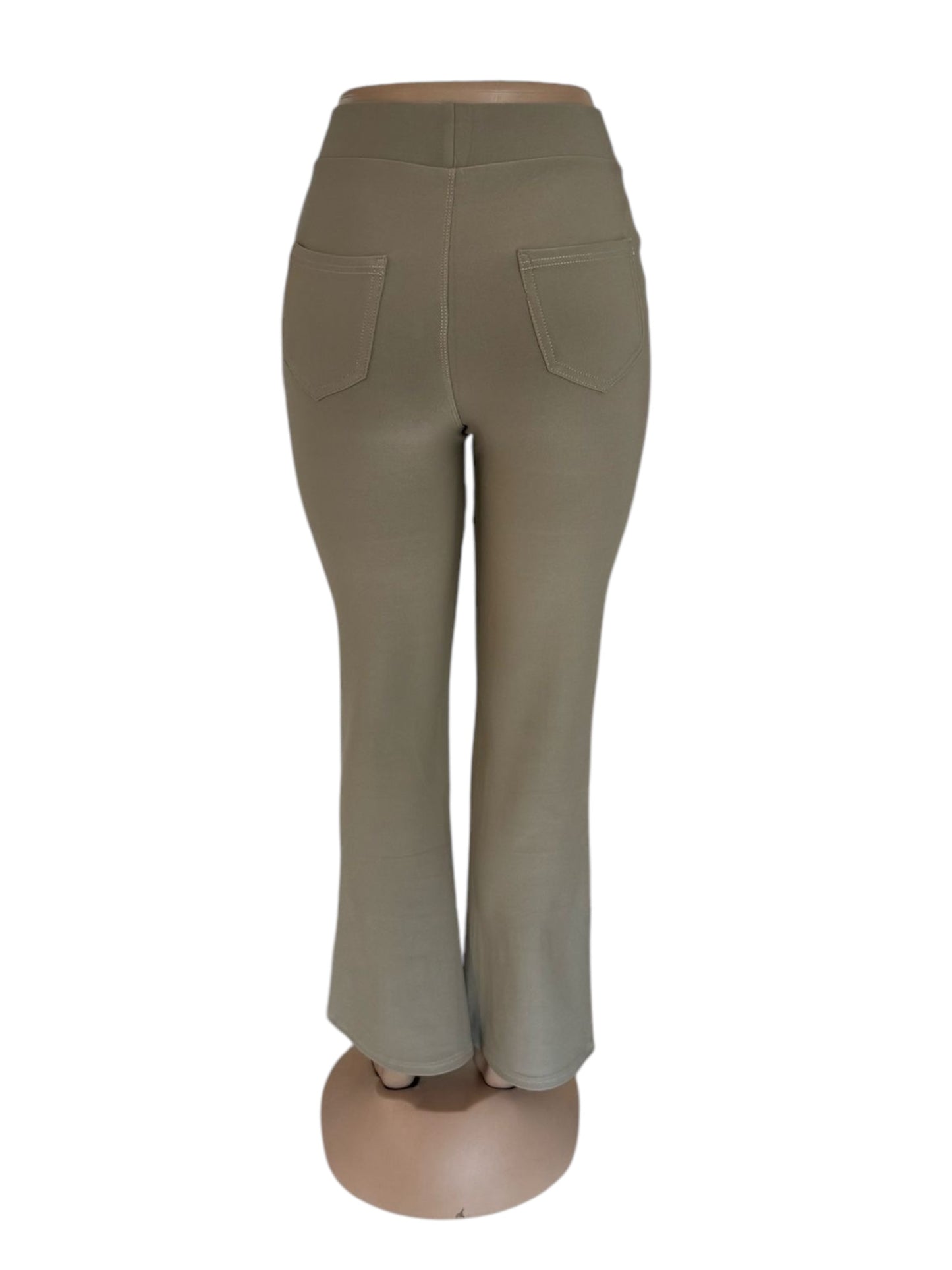 -COMFORTBROEK FLARED TALL BEIGE
