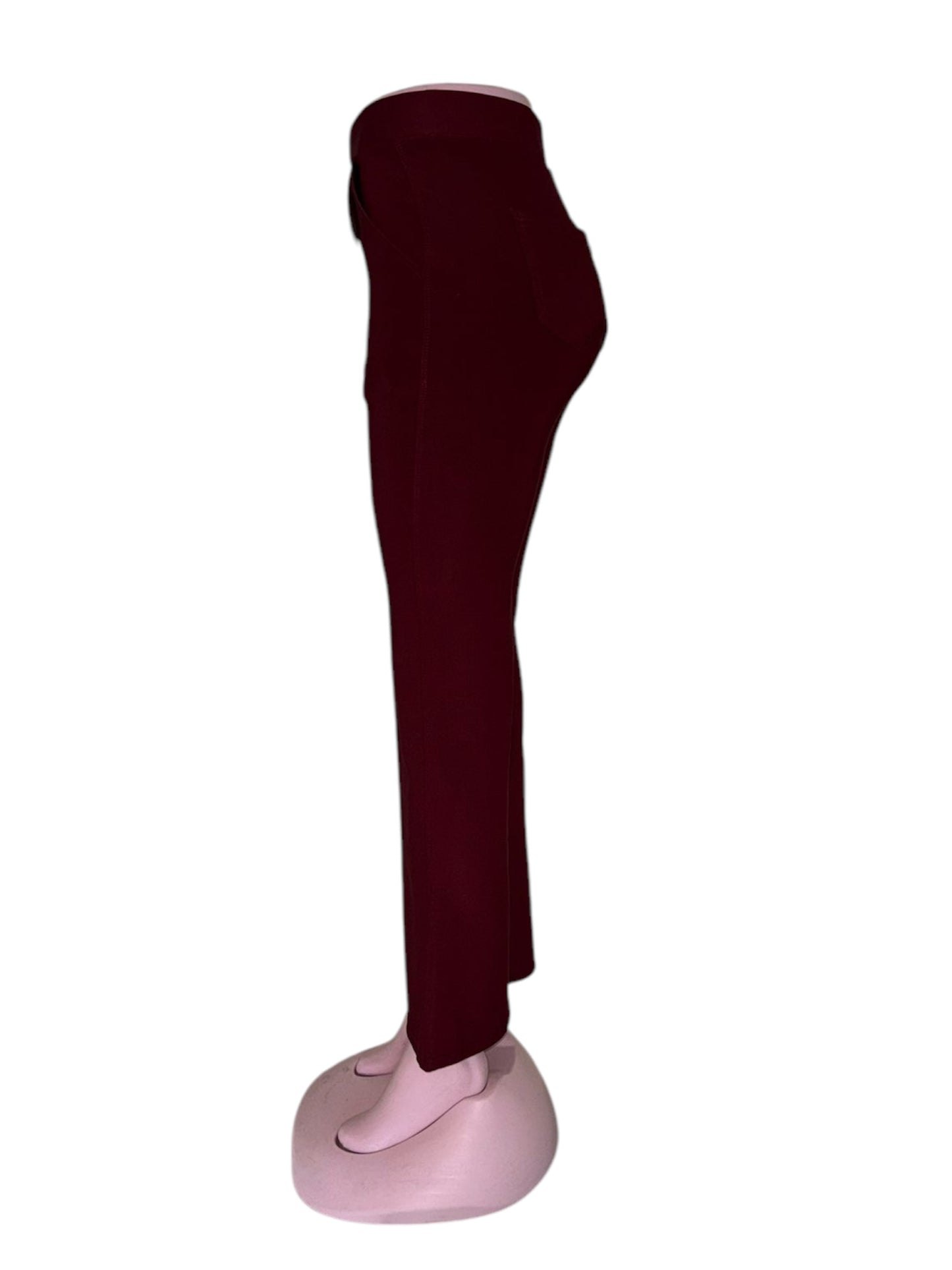 -COMFORTBROEK FLARED TALL BORDEAUXROOD