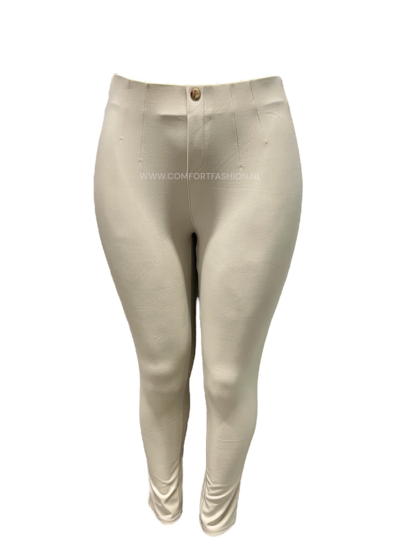 CARALINO-08-COMFORTBROEK CREME PANTALON
