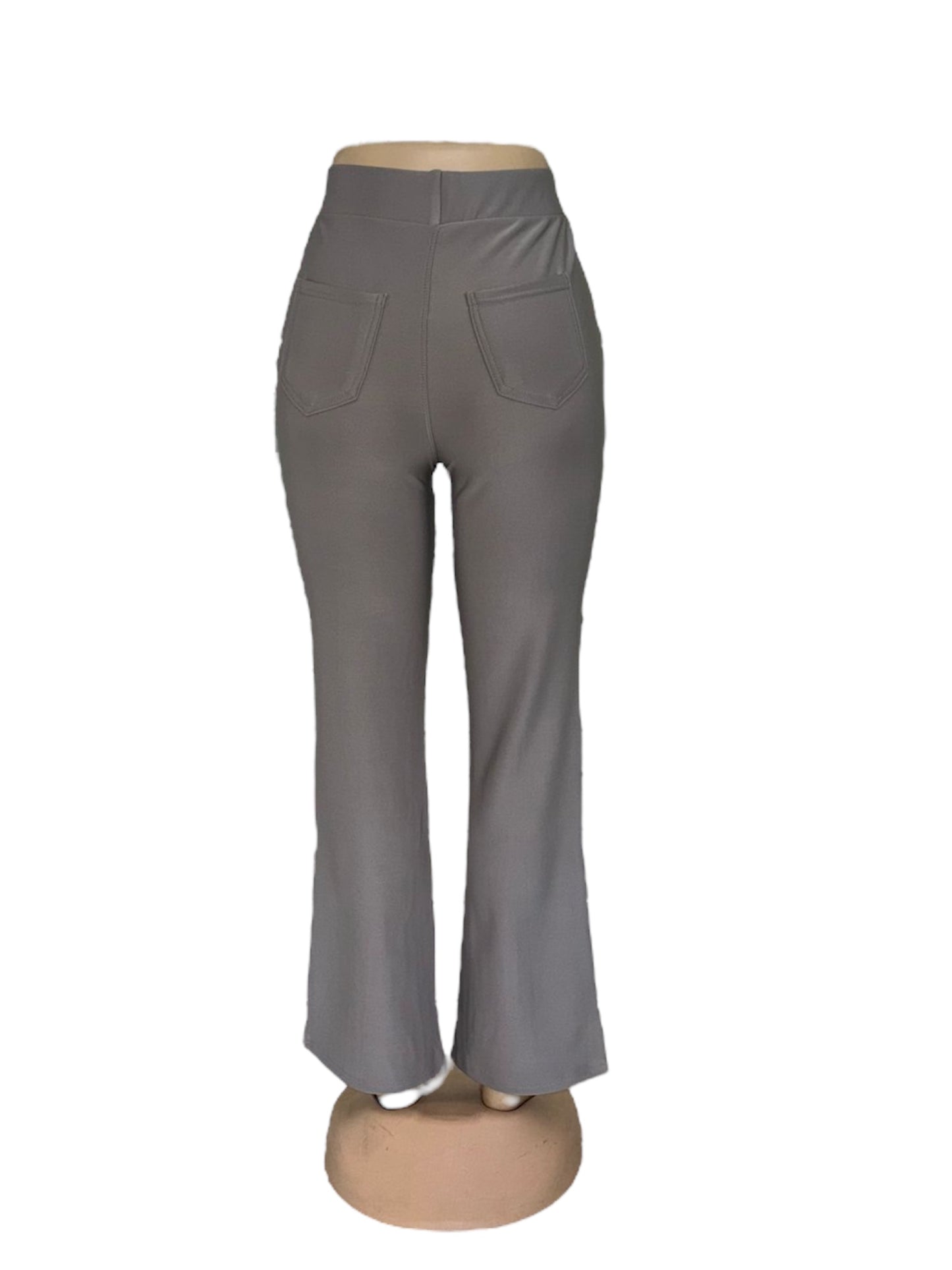 -COMFORTBROEK FLARED TALL LICHTGRIJS