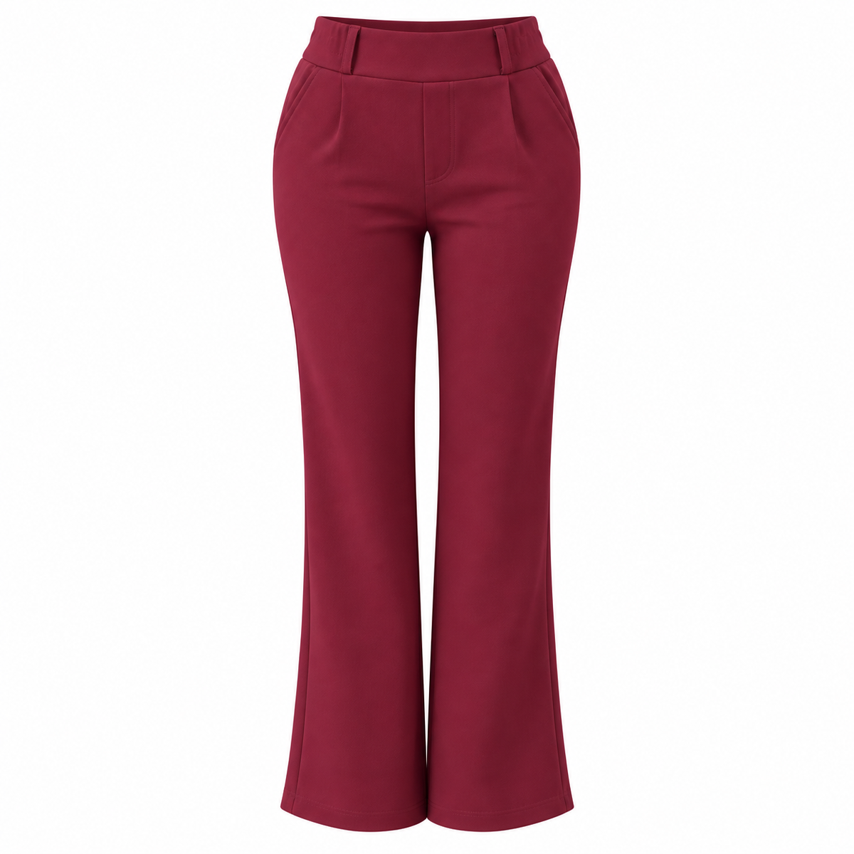 R273- COMFORTBROEK BORDEAUXROOD STRAIGHT LEG