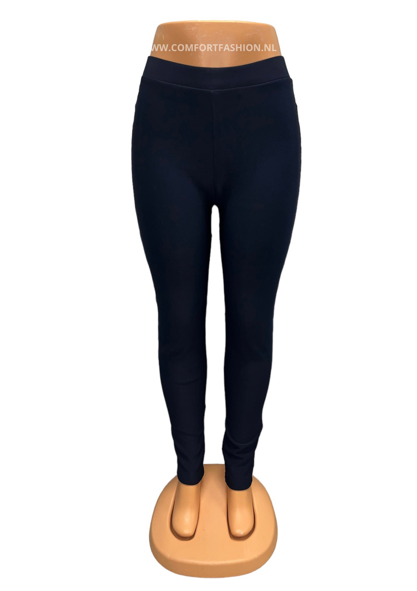-COMFORTBROEK NAVY ZONDER ZAKKEN