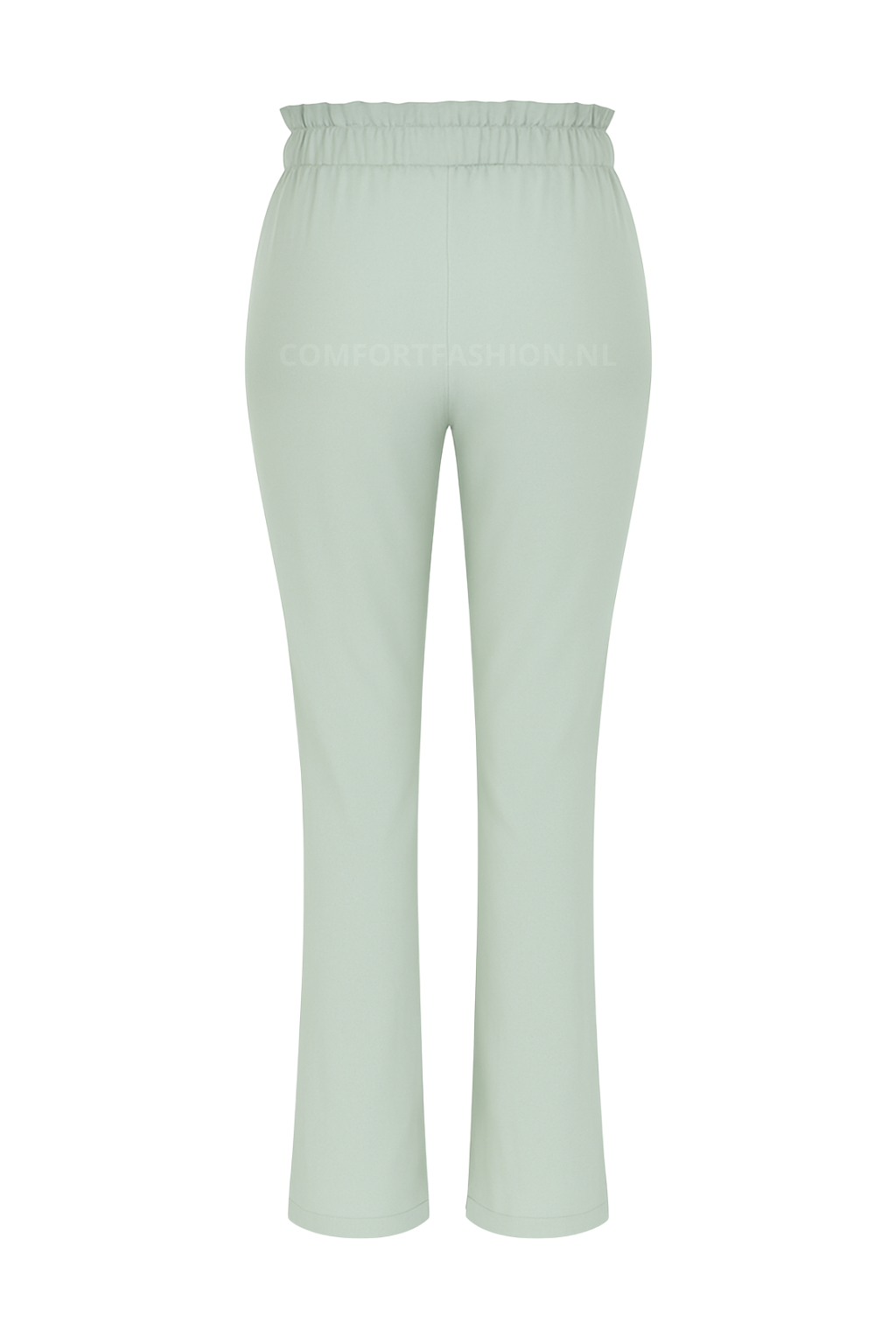 R272- COMFORTBROEK STRAIGHT LEG MET VETERS GROEN/GRIJS