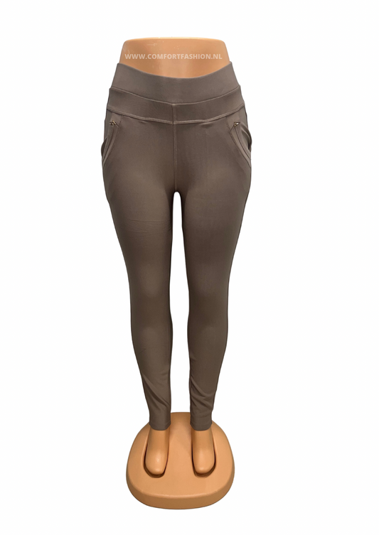 -COMFORT PANTS TAUPE