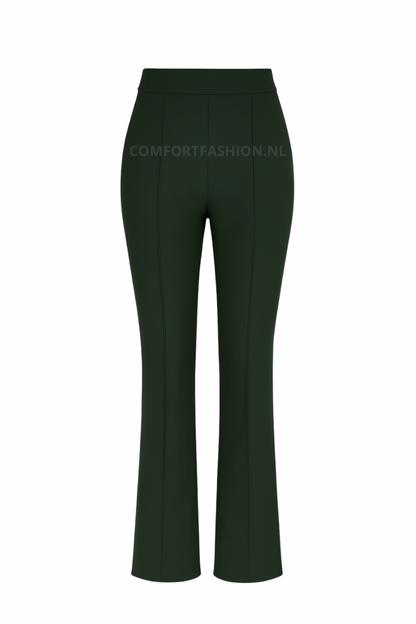 HY359- COMFORTBROEK FLAIR OLIJFGROEN