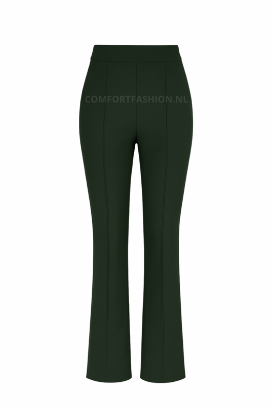 HY359- COMFORTBROEK FLAIR OLIJFGROEN