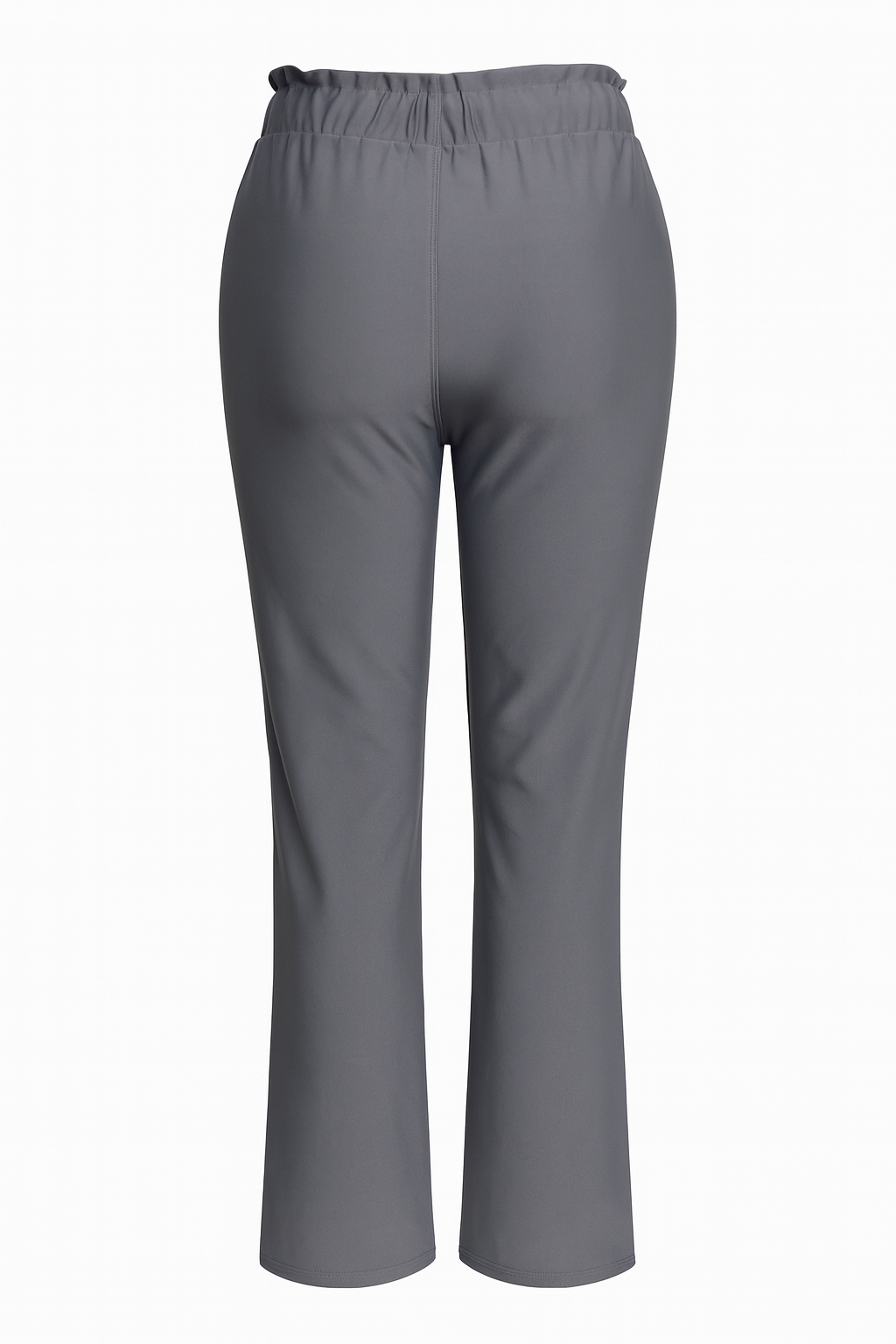 R272- COMFORTBROEK STRAIGHT LEG MET VETERS GRIJS