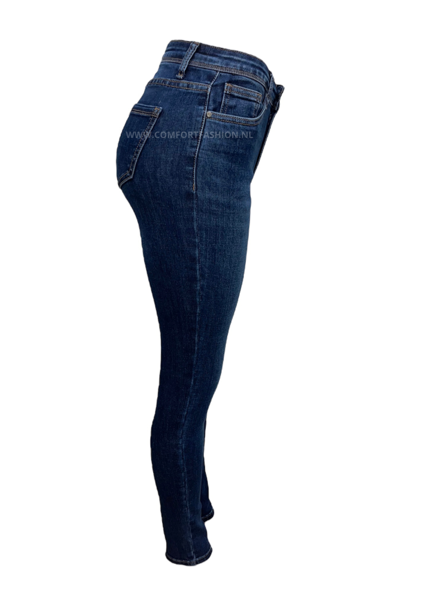 -SKINNY JEANS DONKERBLAUW MET STRETCH