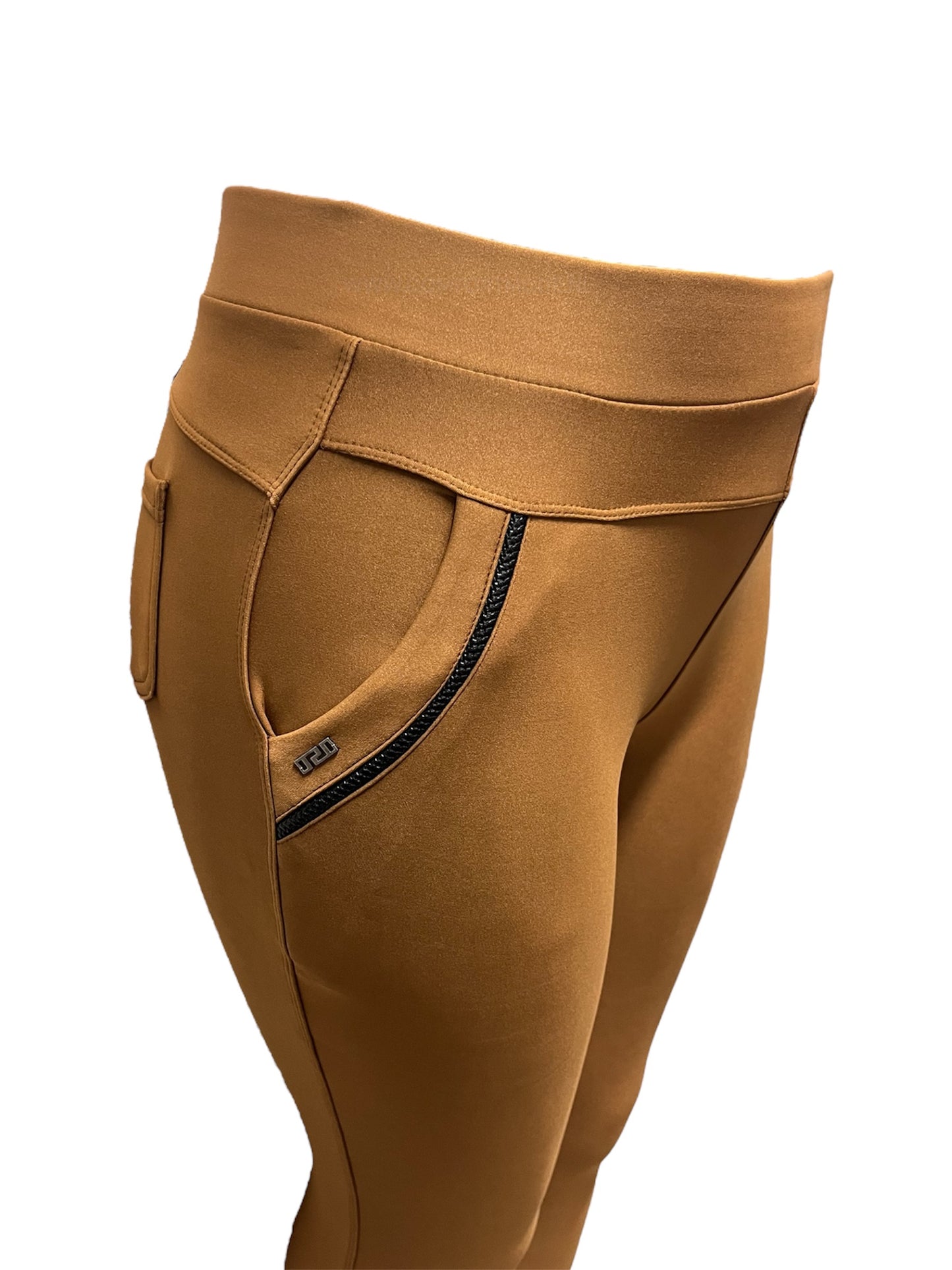 -COMFORTBROEK CAMEL MET ZAKKEN