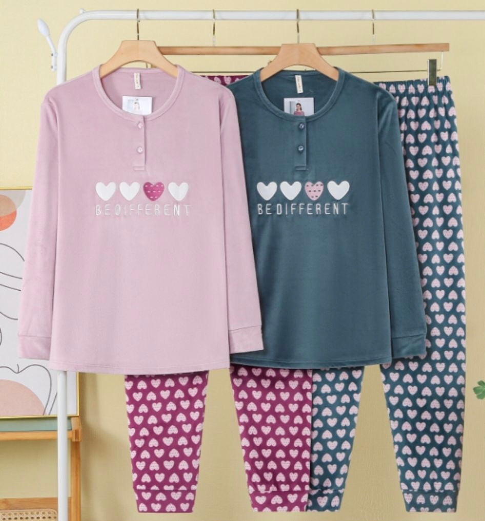 -DIKKE THERMO PYJAMA BE DIFFERENT