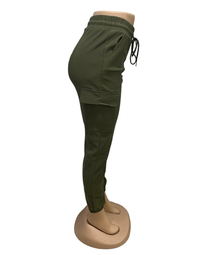 -PANTALONES CARGO CONFORT VERDE