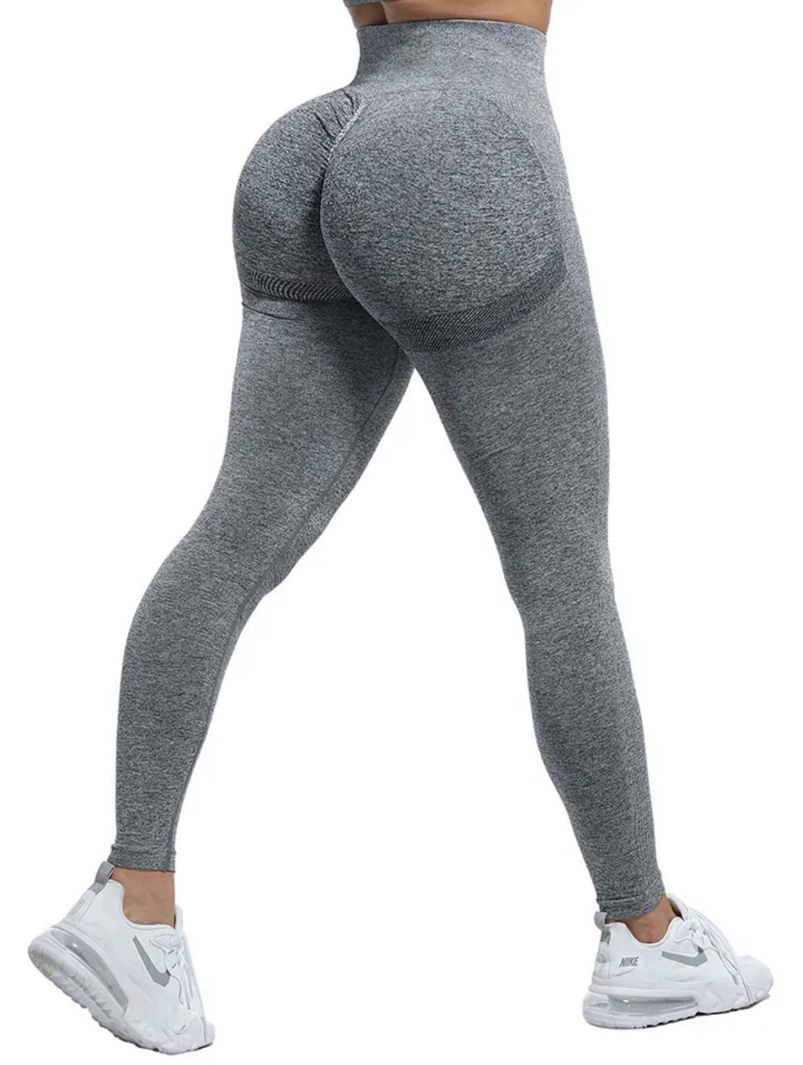 -LEGGINGS DEPORTIVOS MUJER GRIS