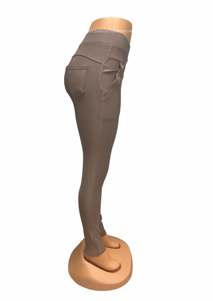 -COMFORTBROEK TAUPE