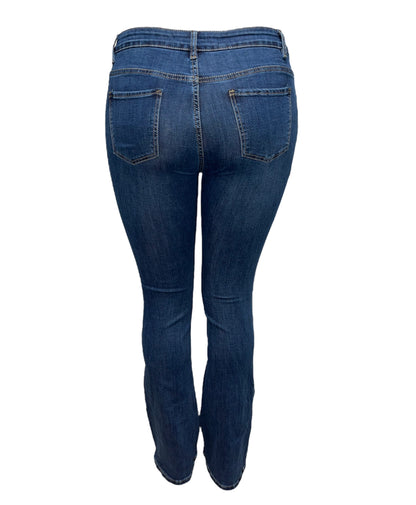 -FLARED JEANS MET STRETCH BLAUW - PLUSSIZE