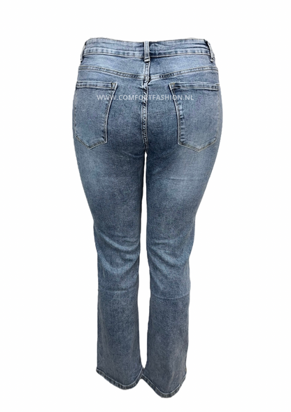 -FLARED JEANS LIGHT BLUE WITH STRETCH