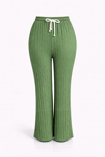 -COMFORT ZOMERBROEK -GROEN LUCHTIG -ONESIZE