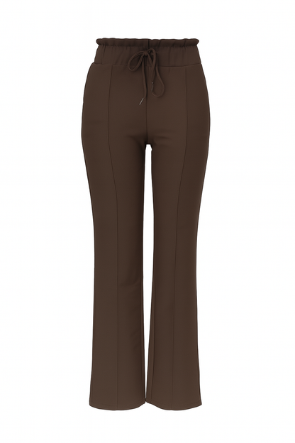 R272- COMFORTBROEK STRAIGHT LEG VETERS BROWN