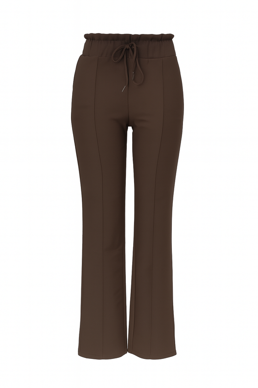 R272- COMFORTBROEK STRAIGHT LEG VETERS BROWN