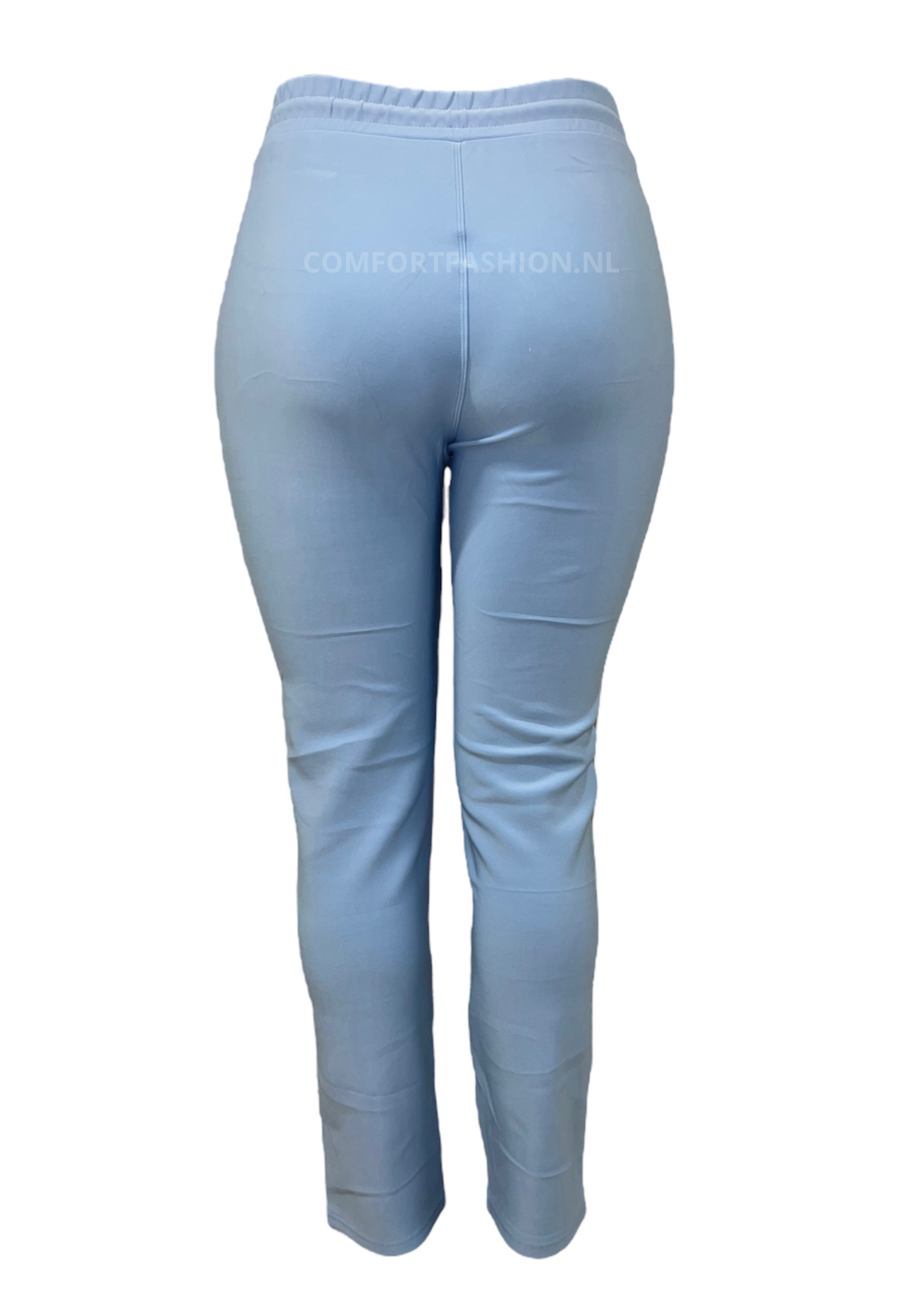 -BABY BLUE COMFORT PANTS WITH LACES