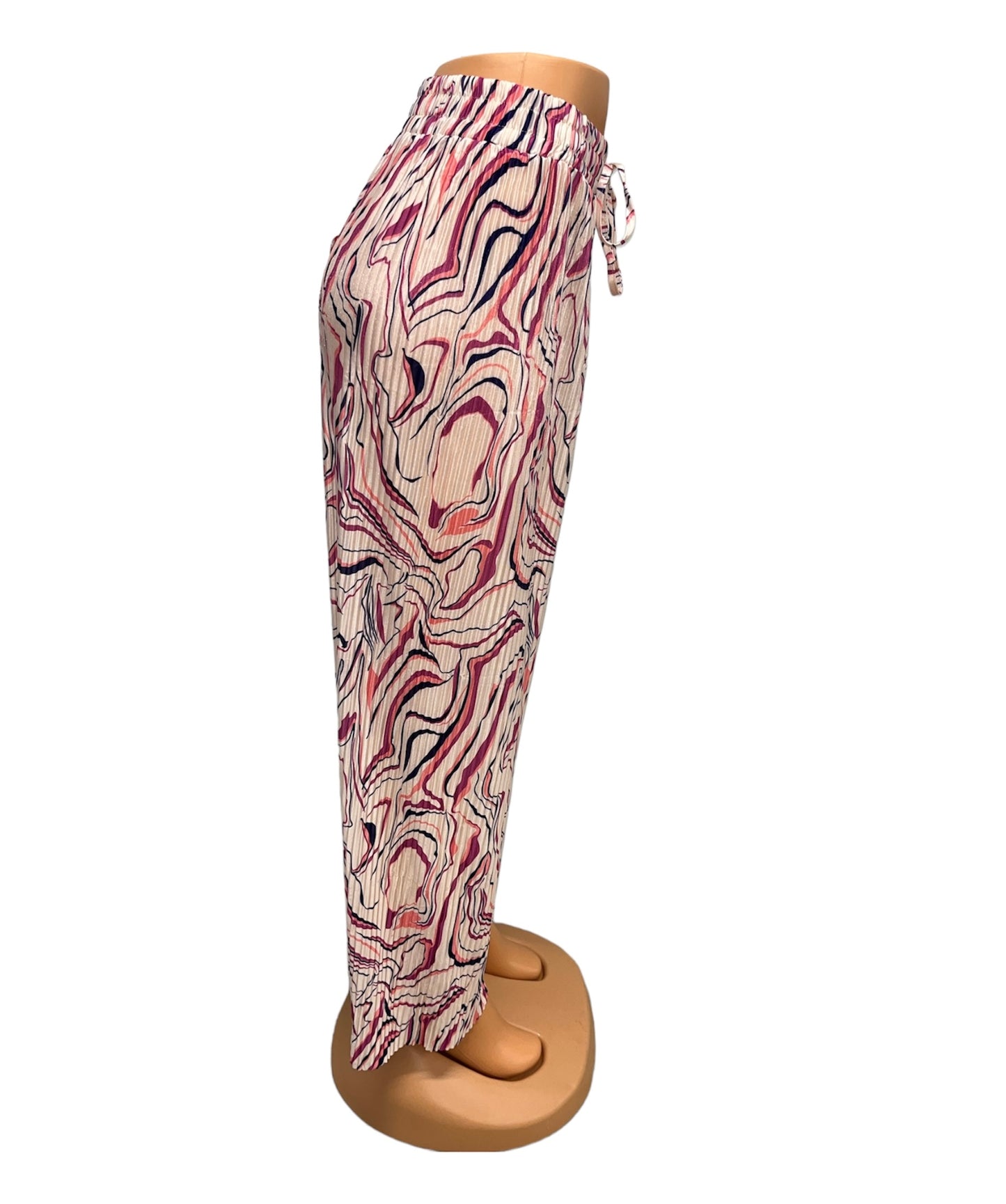 PANTALONES DE VERANO CON ESTAMPADO ROSA -LILLY