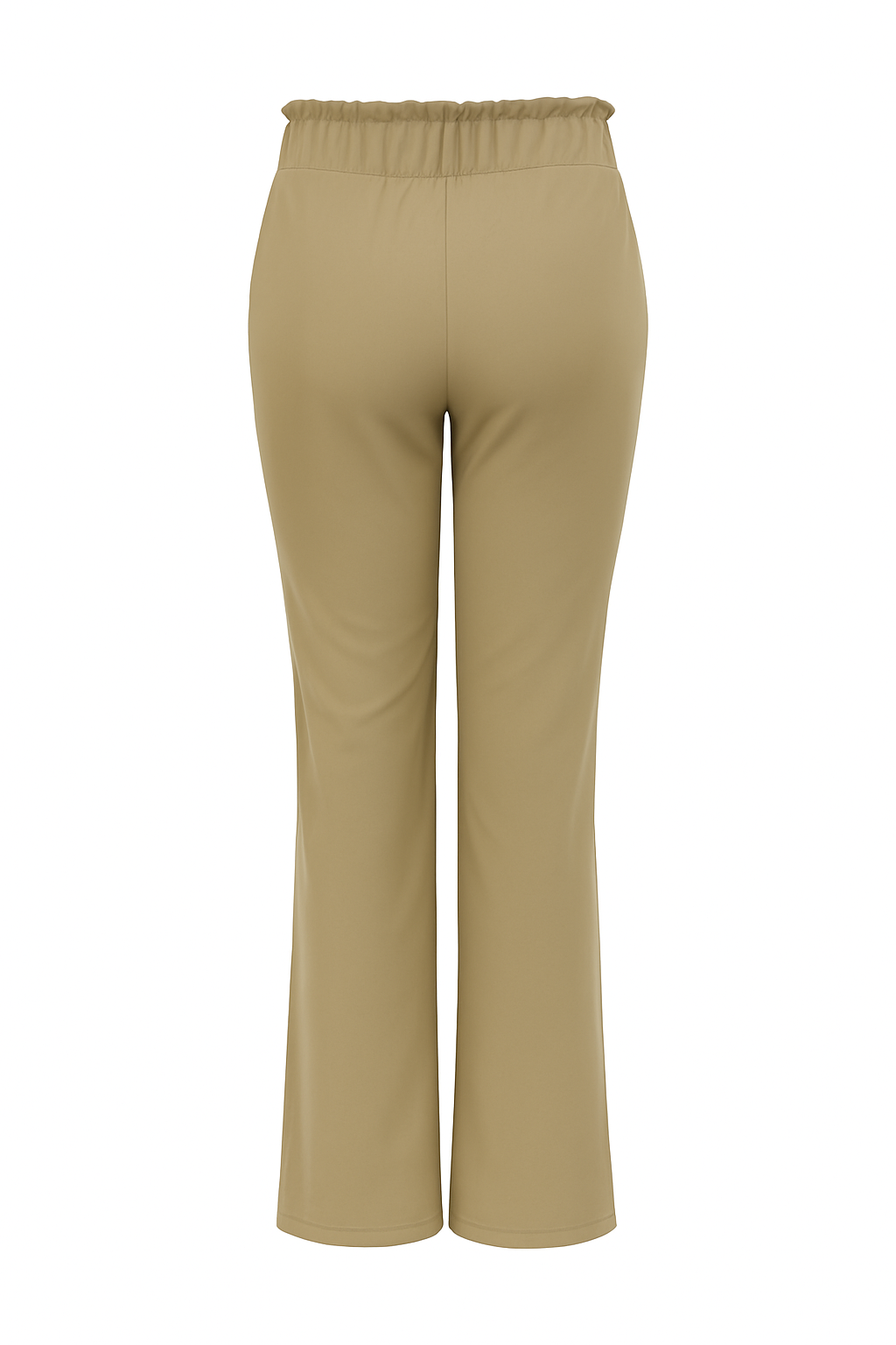 R272- COMFORTBROEK STRAIGHT LEG MET VETERS KHAKI