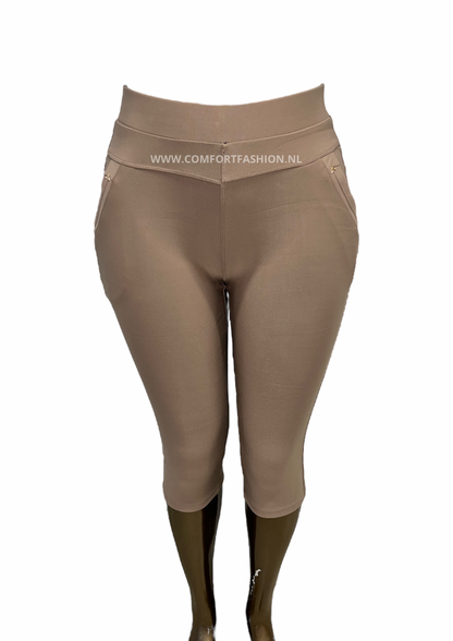 -PANTALÓN CONFORT CAPRI TAUPE