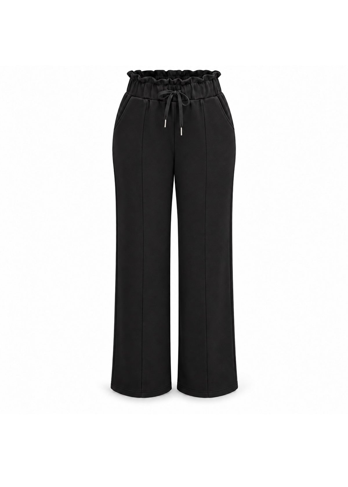 R605- COMFORTBROEK STRAIGHTLEG THERMO ZWART