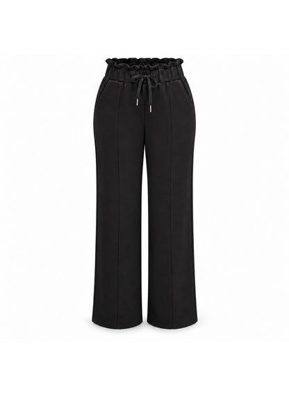 R605- COMFORTBROEK STRAIGHTLEG THERMO ZWART