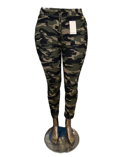 -COMFORTBROEK CAMOUFLAGE MET VETERS