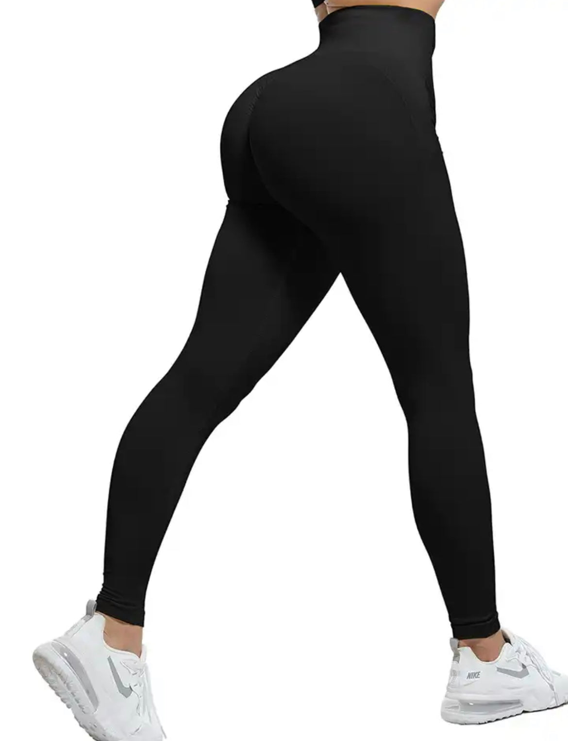 -LEGGINGS DEPORTIVOS MUJER NEGRO