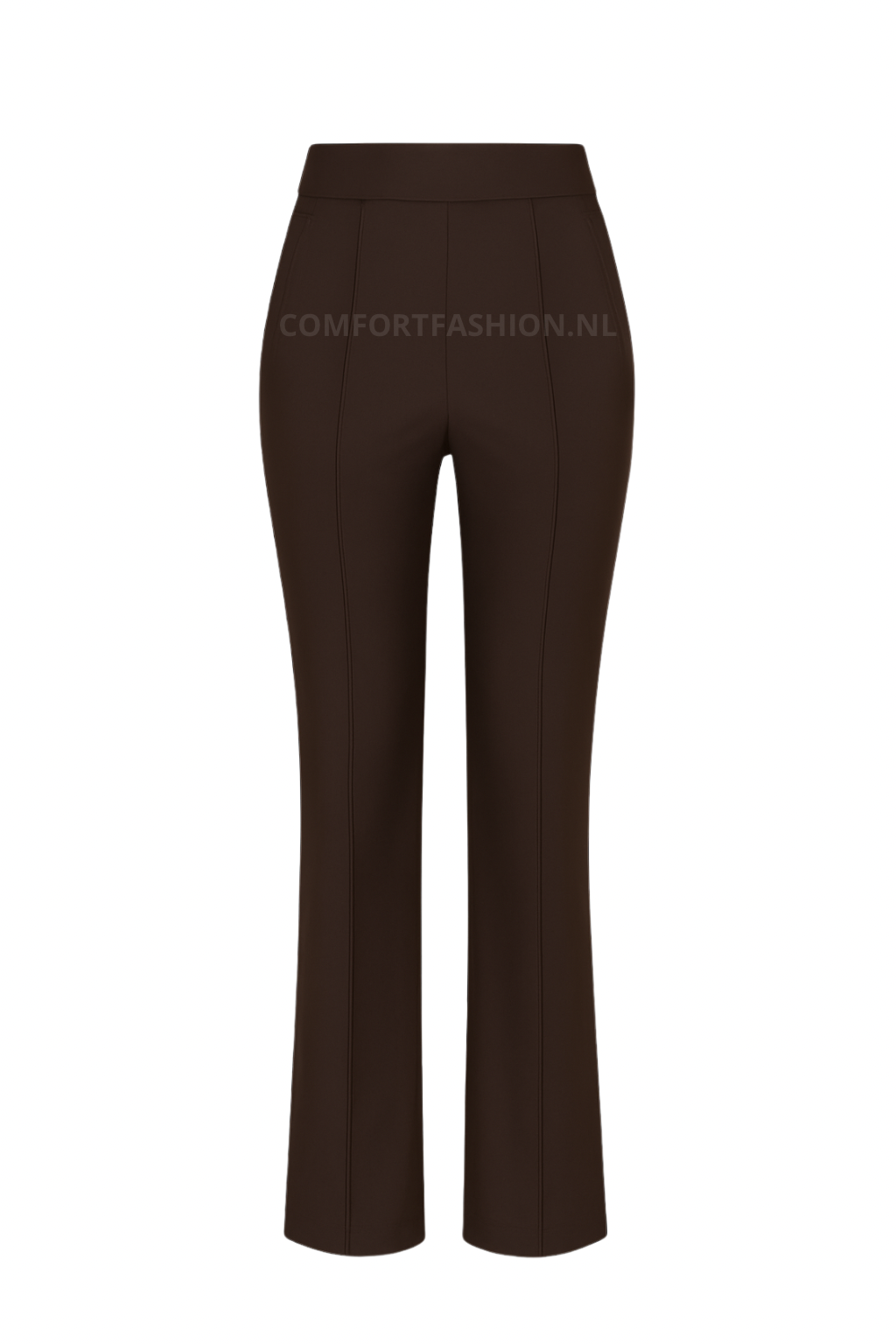 HY359- COMFORTBROEK FLAIR DONKERBRUIN