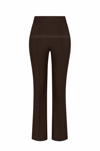 HY359- COMFORTBROEK FLAIR DONKERBRUIN