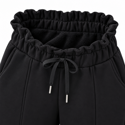 R605- COMFORTBROEK STRAIGHTLEG THERMO ZWART