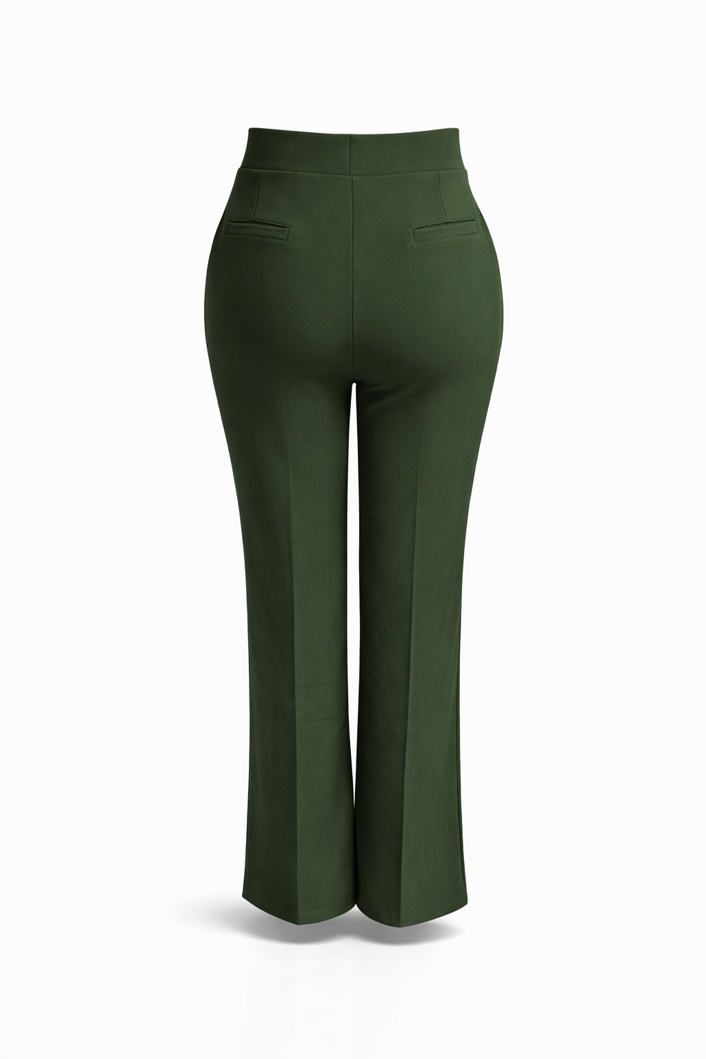 HY391- COMFORTBROEK STRAIGHTLEG OLIJFGROEN