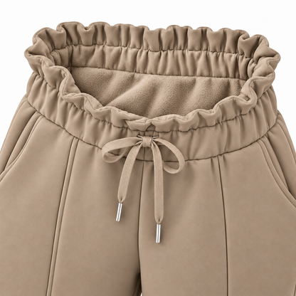 R605- COMFORTBROEK STRAIGHTLEG TAUPE THERMO