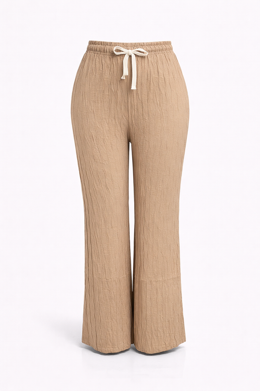 -COMFORT ZOMERBROEK -BRUIN LUCHTIG -ONE SIZE
