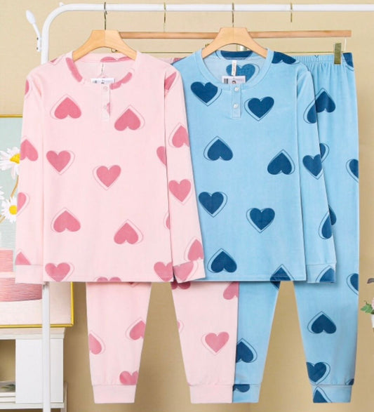 -DIKKE THERMO PYJAMA'S HARTJES