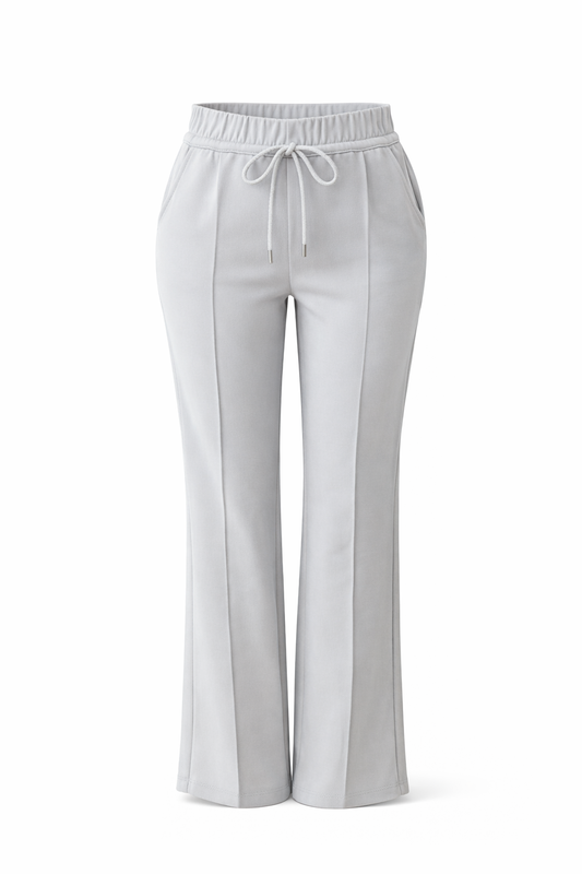 R272- COMFORTBROEK STRAIGHTLEG MET VETER STONE GREY