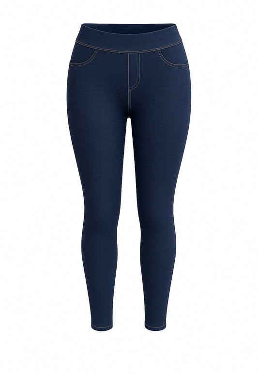 -COMFORT PANTS DENIM DARK BLUE