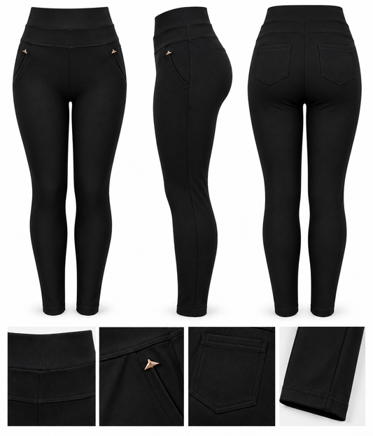 SALE- R216-COMFORTBROEK ZWART