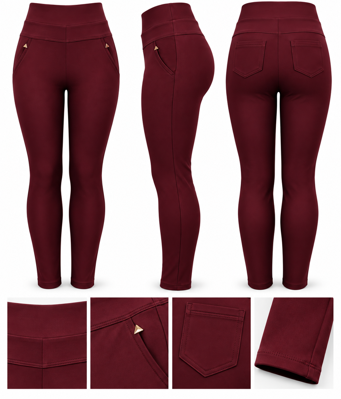 SALE- R216-COMFORTBROEK BORDEAUXROOD