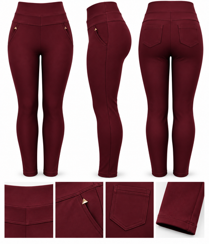 SALE- R216-COMFORTBROEK BORDEAUXROOD