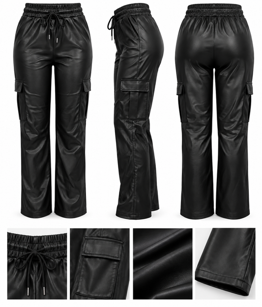 -COMFORTBROEK CARGO LEER
