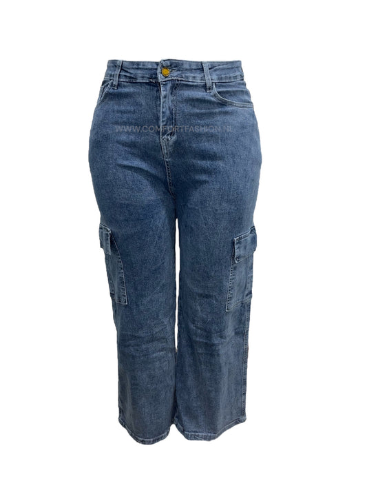 -STRAIGHT LEG CARGO SPIJKERBROEK