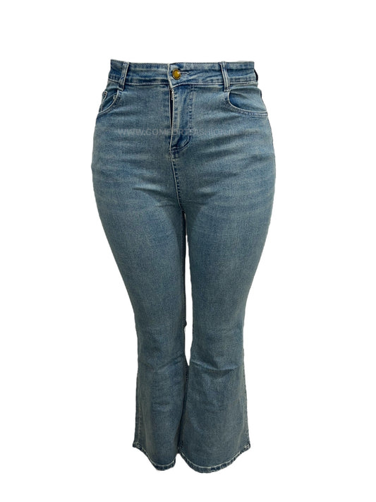 -FLARED JEANS LICHTBLAUW
