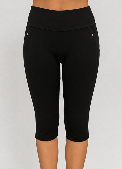 -PANTALÓN CONFORT CAPRI NEGRO